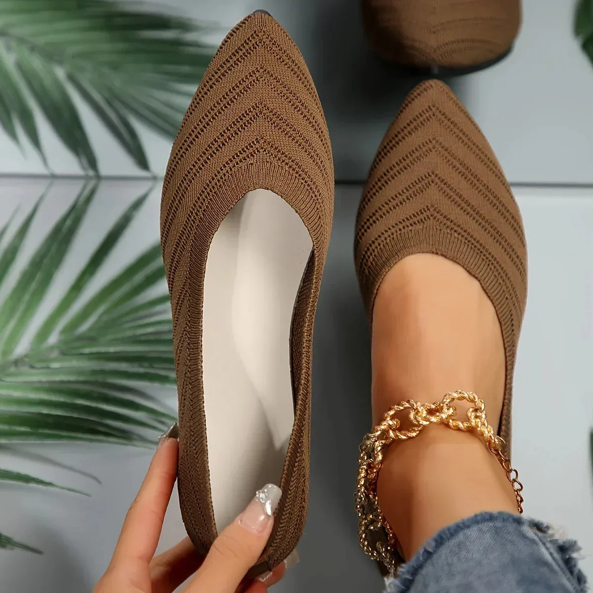 Ivyshape | Casual & Breathable Ballet Loafers