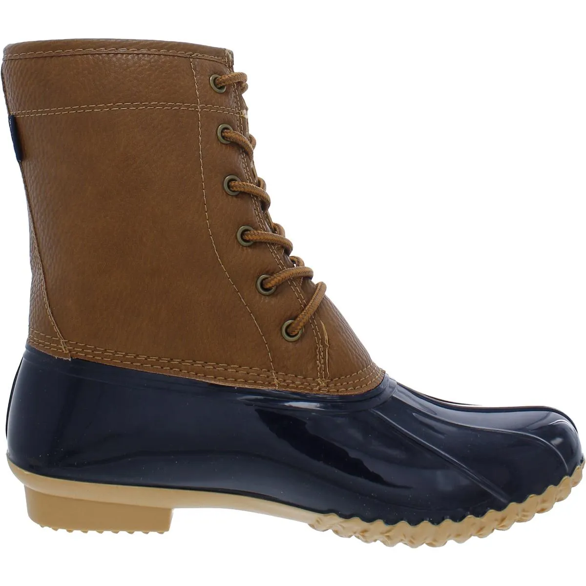 JBU by Jambu Womens Maplewood Faux Leather Lace-Up Rain Boots