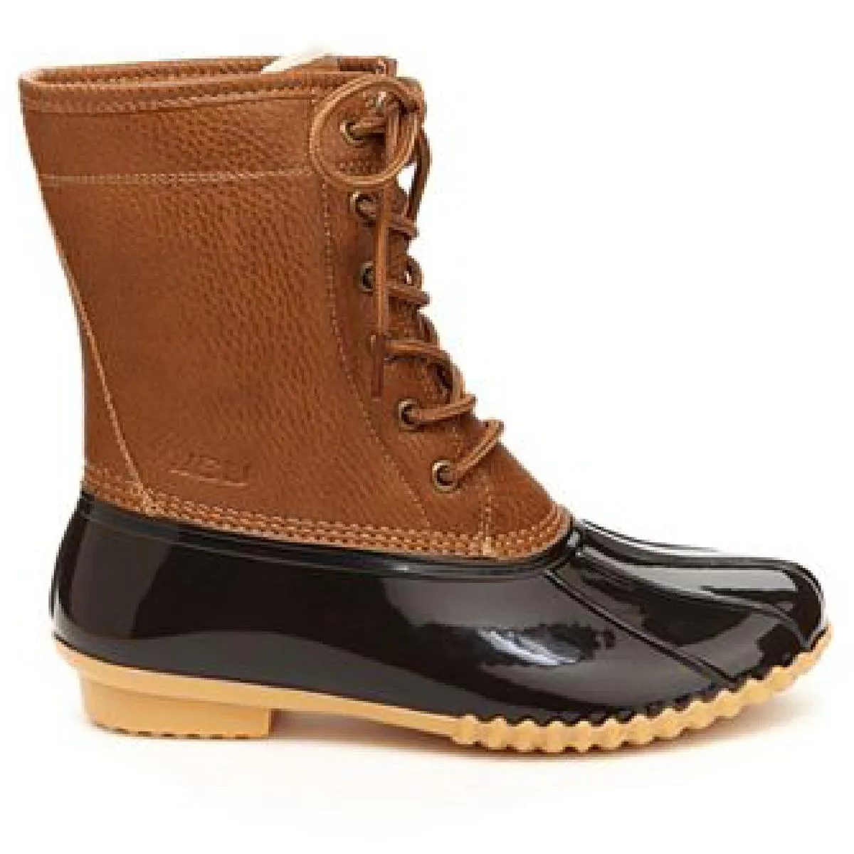 JBU by Jambu Womens Maplewood Faux Leather Lace-Up Rain Boots