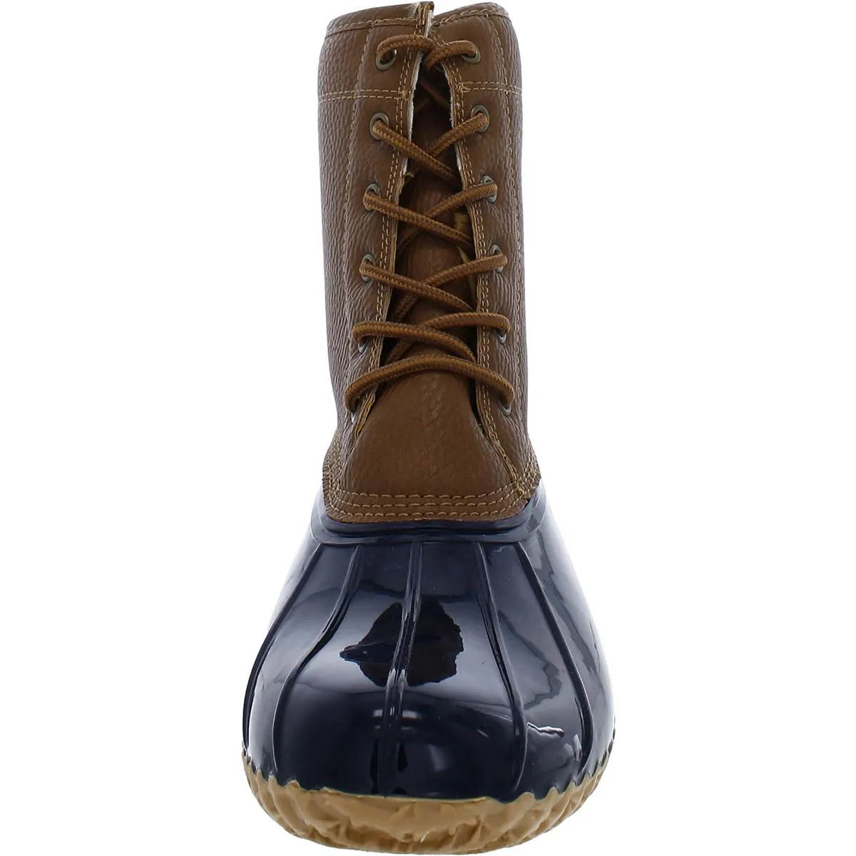 JBU by Jambu Womens Maplewood Faux Leather Lace-Up Rain Boots