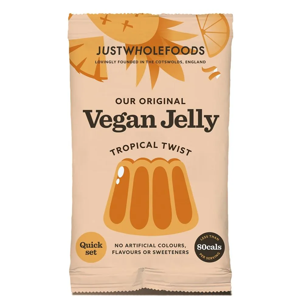 Just Wholefoods Tropical Twist Vegan Jelly Crystals 85g