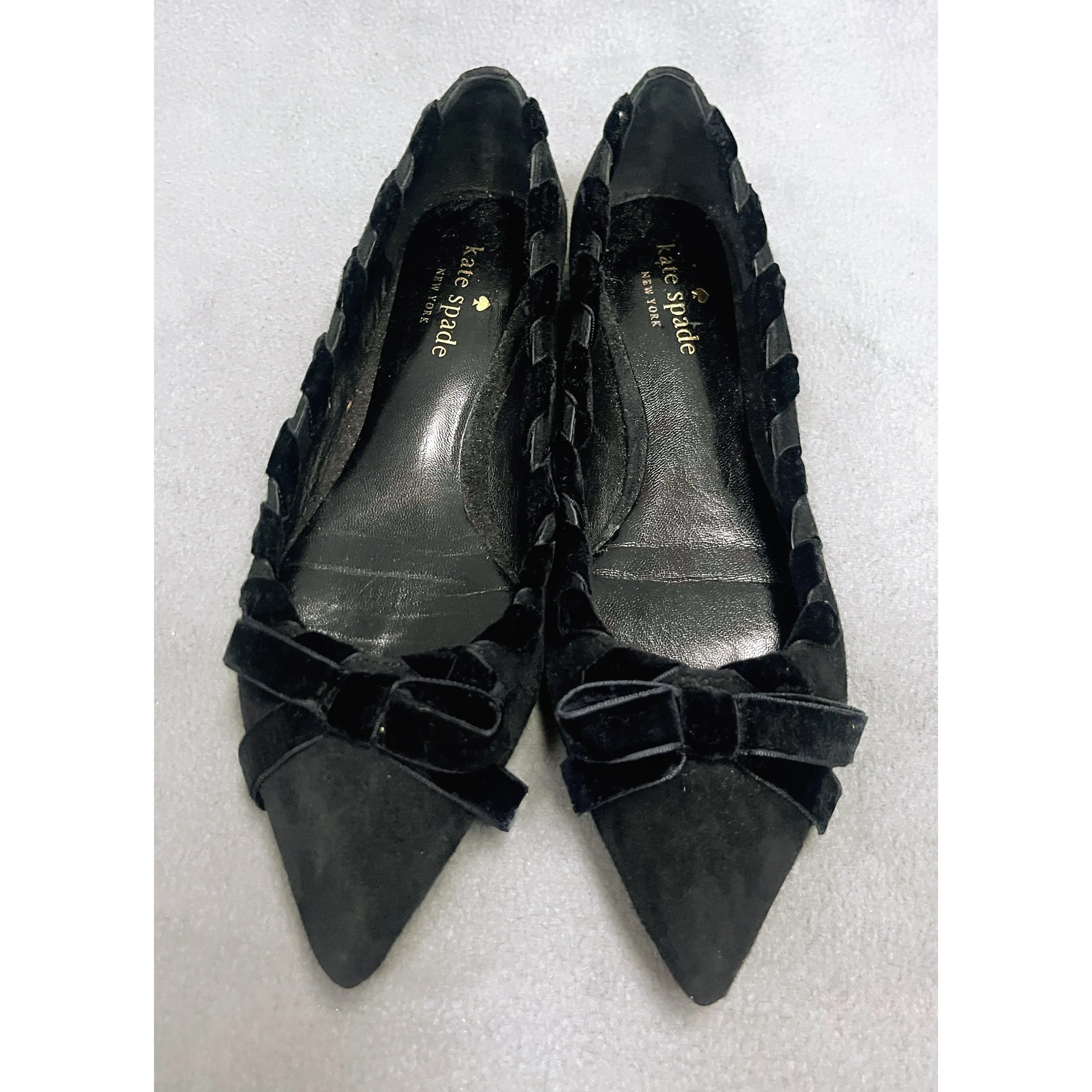Kate Spade black "Kalani" flats, size 6