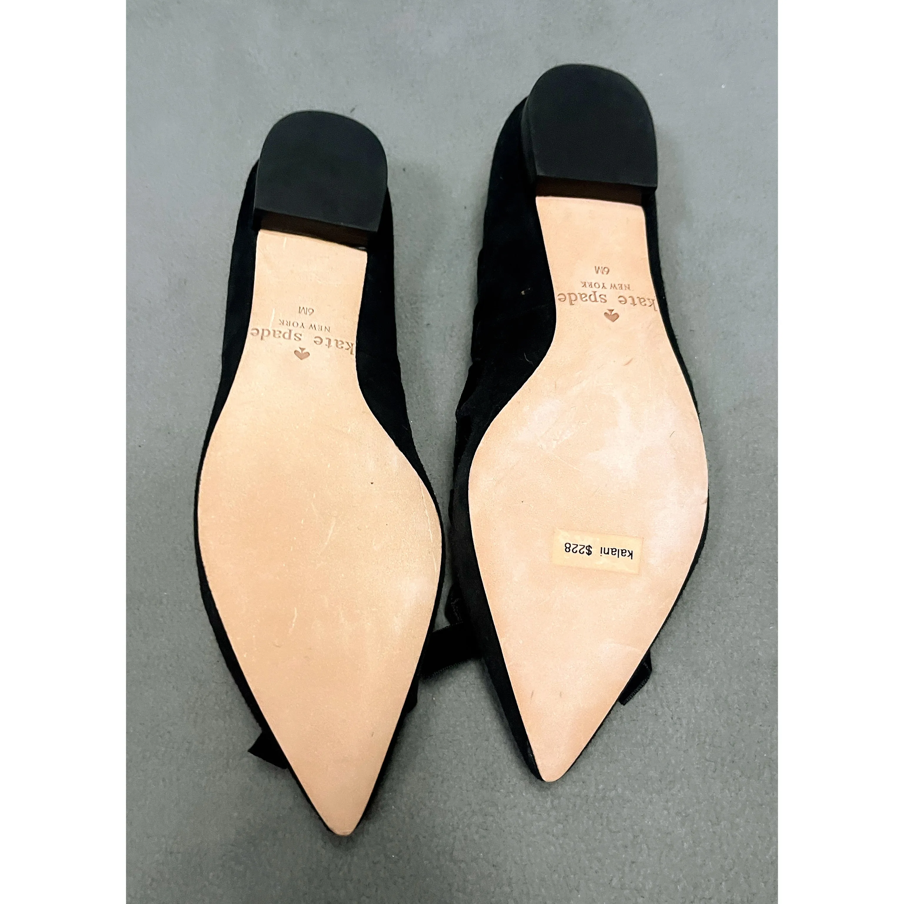 Kate Spade black "Kalani" flats, size 6