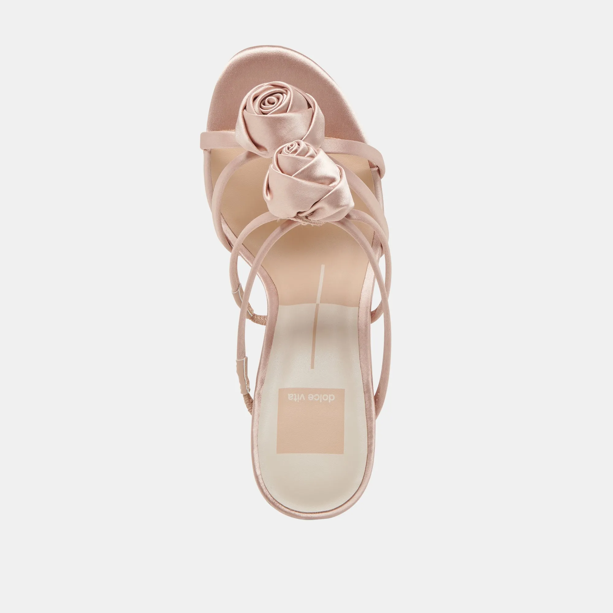 LINZY HEELS LT BLUSH SATIN
