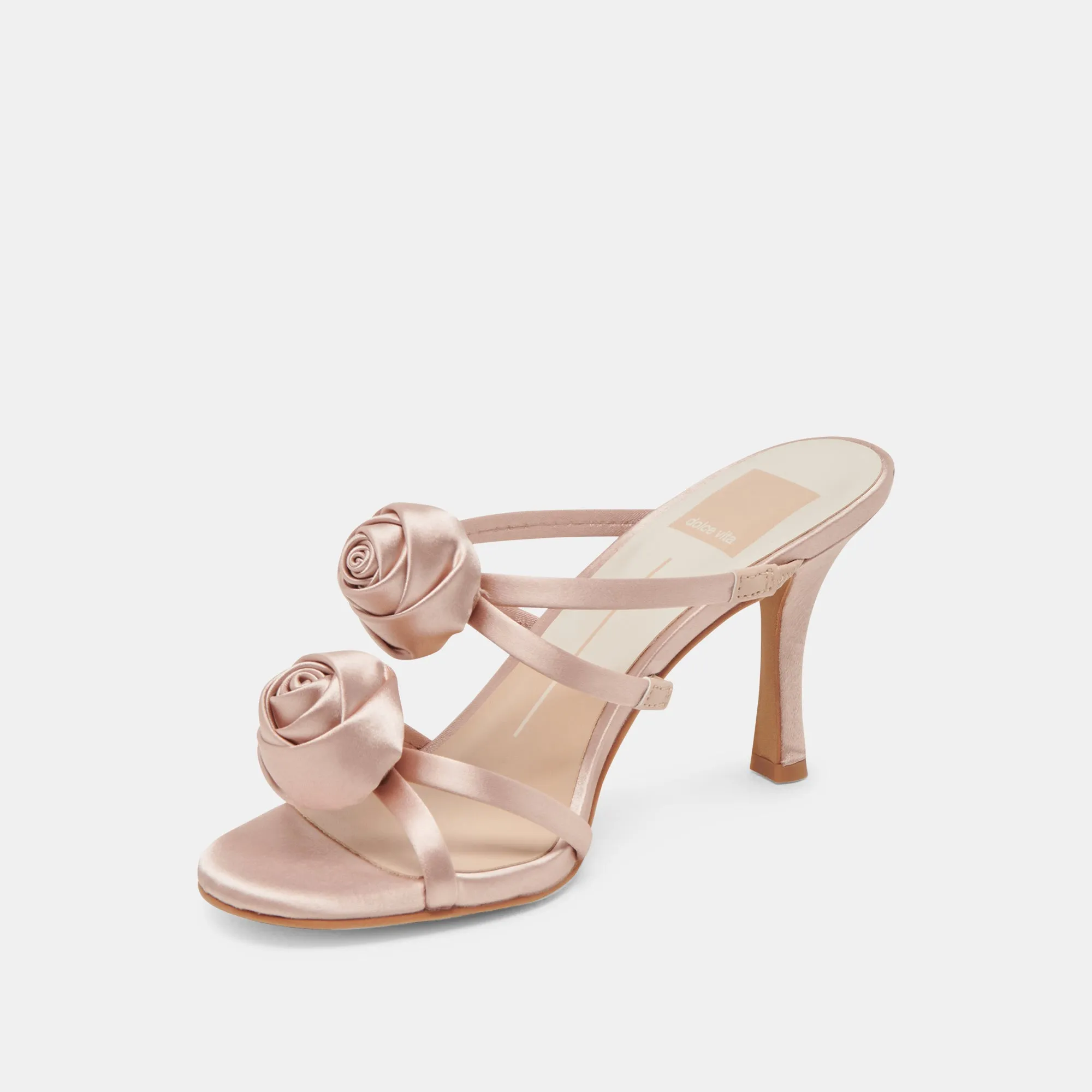 LINZY HEELS LT BLUSH SATIN