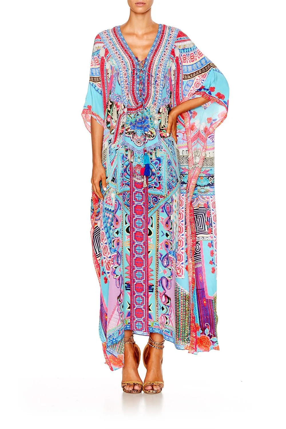 LONG LACE UP KAFTAN FESTIVAL FRIENDS