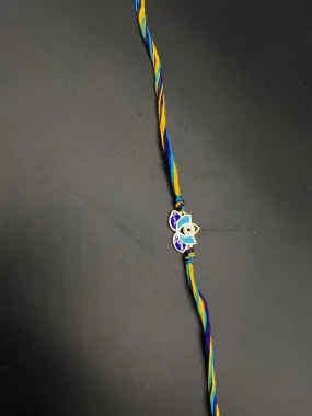Lotus Evil Eye - Gold Rakhi