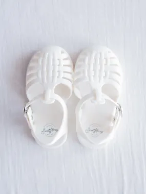Matte Jelly Sandals - Cream