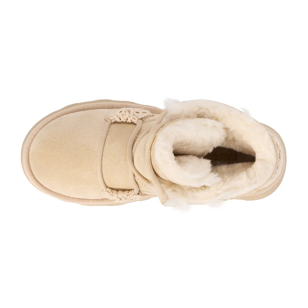 Matterhorn Embroidered Round Toe Pull On Booties