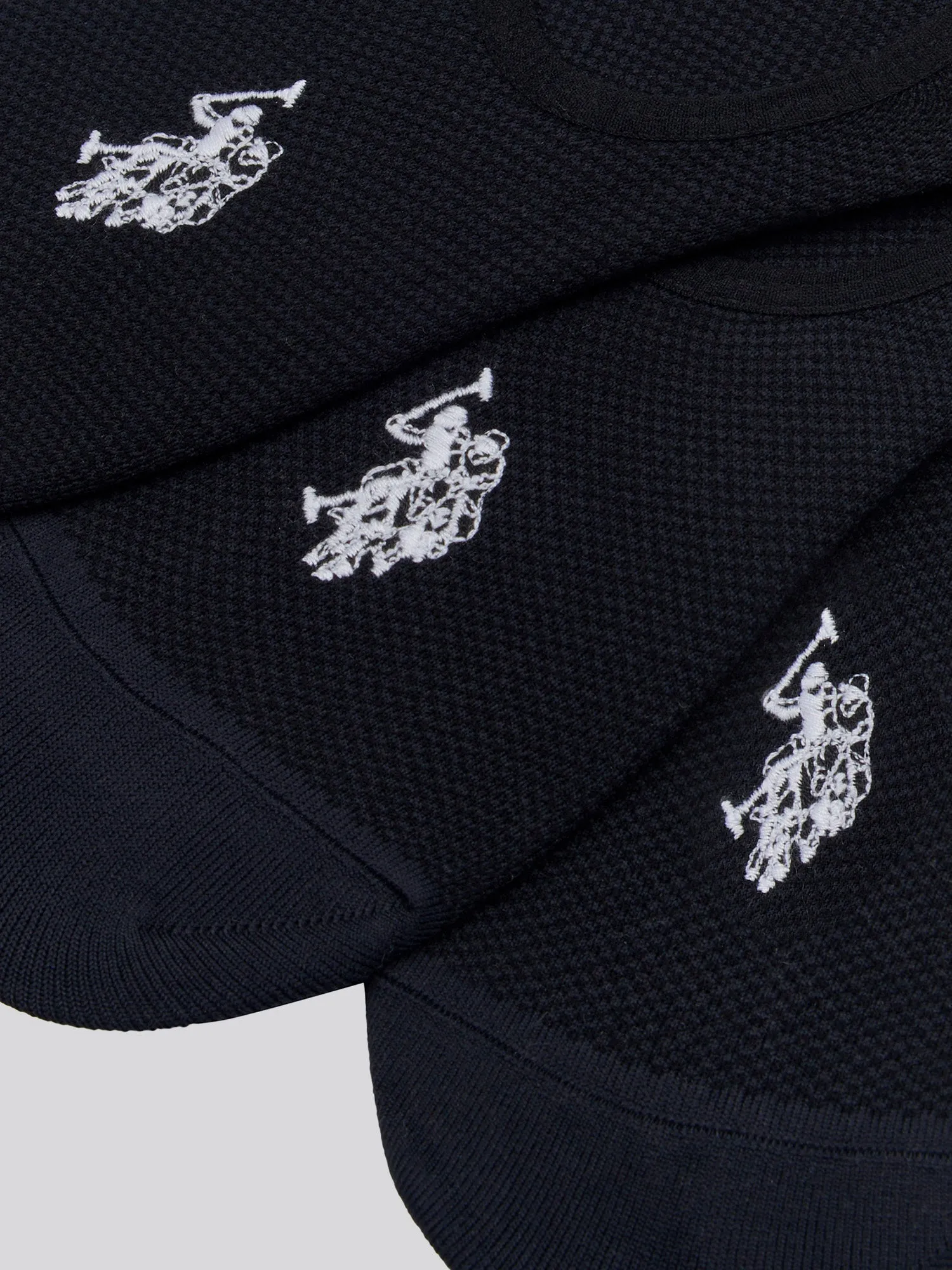 Mens 5 Pack Invisible Trainer Socks in Black