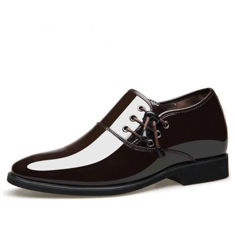 Men's Breathable Leather Shoes With Pointed Toe