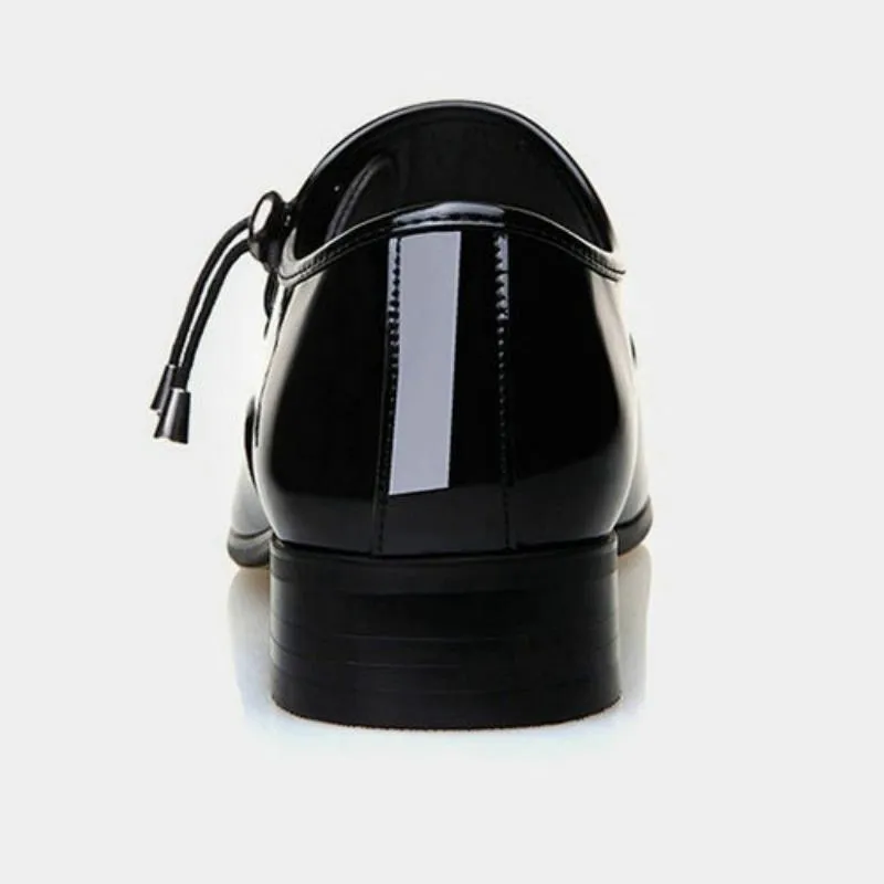 Men's Breathable Leather Shoes With Pointed Toe