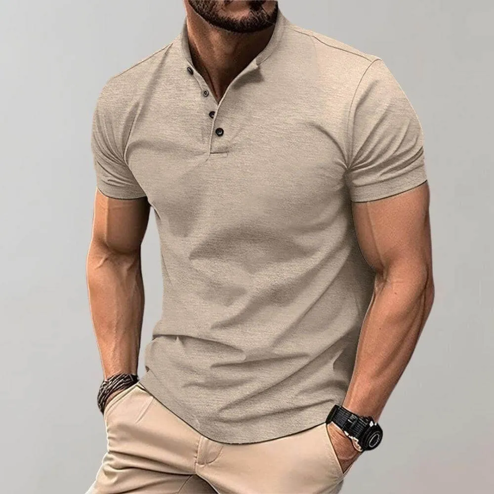 Men's Breathable Short-Sleeve Polo Shirt