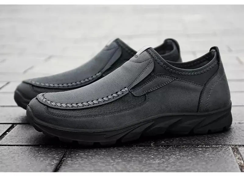 Men's Spring/Autumn Casual Leather Breathable Shoes | Plus Size