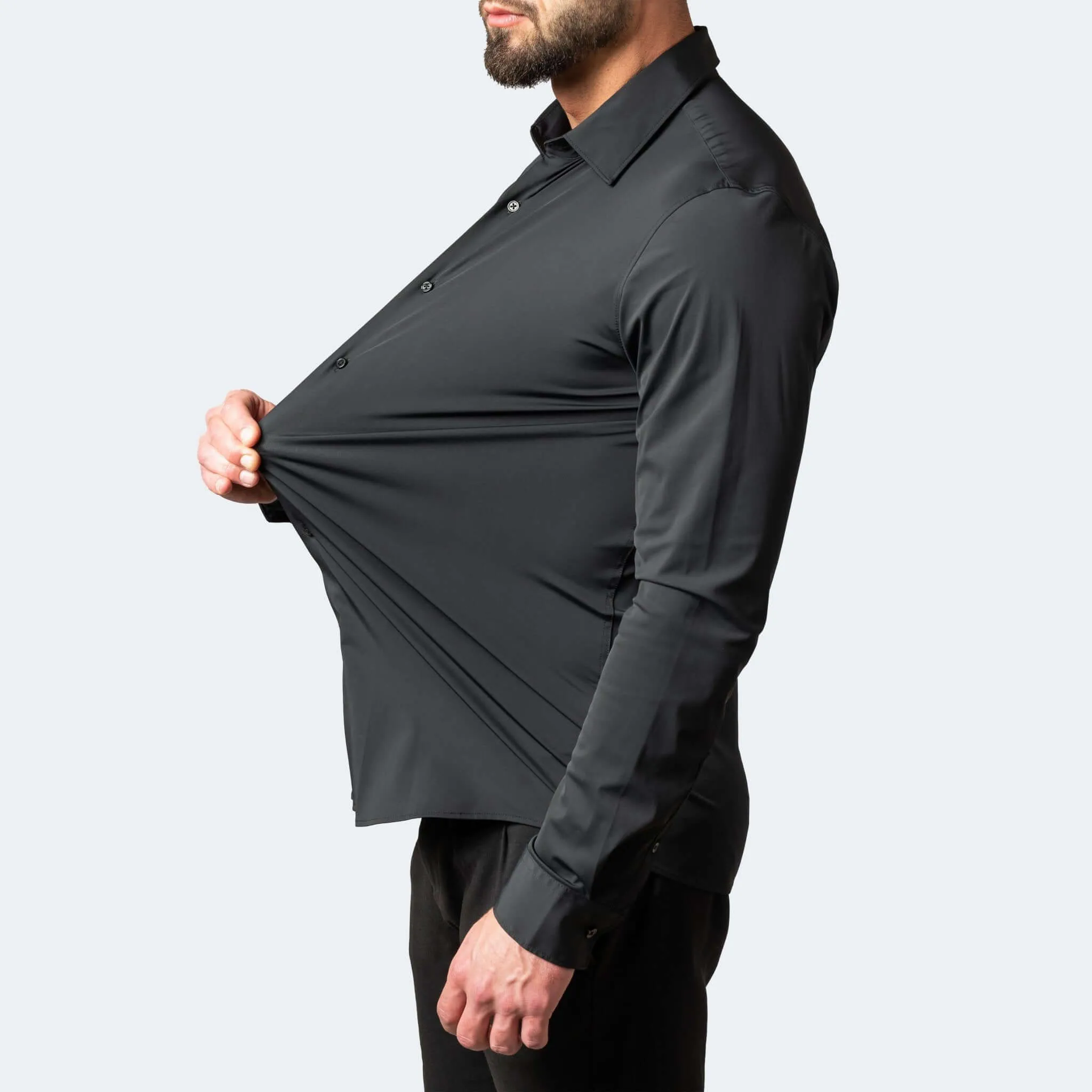 Men's Wrinkle-Free Stretch Shirt: Breathable Comfort
