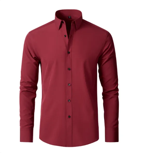 Men's Wrinkle-Free Stretch Shirt: Breathable Comfort