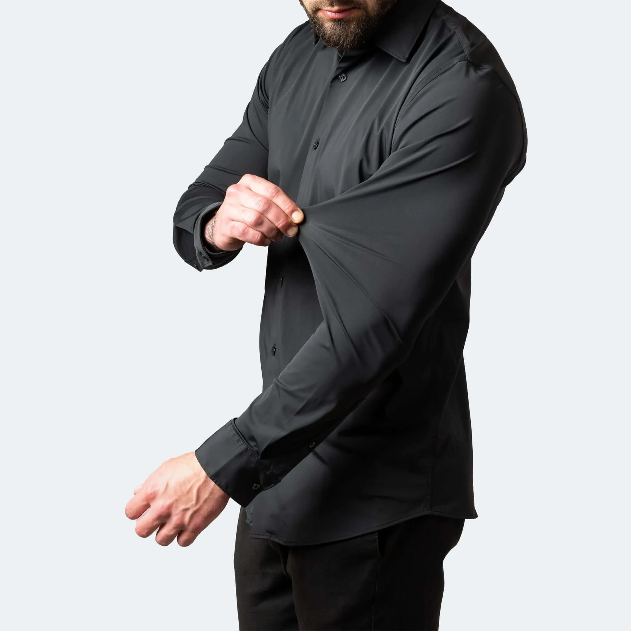 Men's Wrinkle-Free Stretch Shirt: Breathable Comfort
