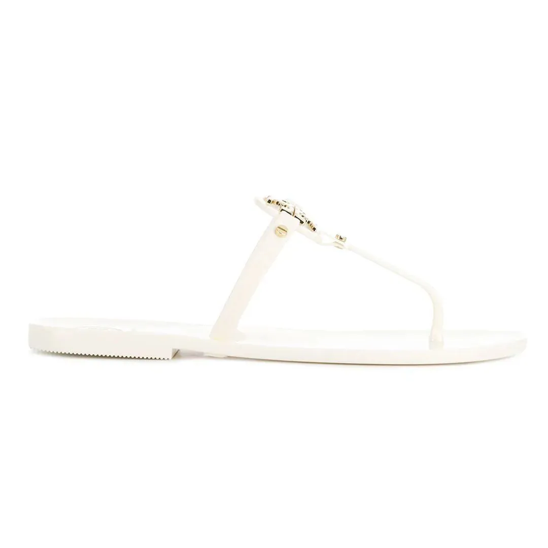 Mini Miller White Jelly Sandals