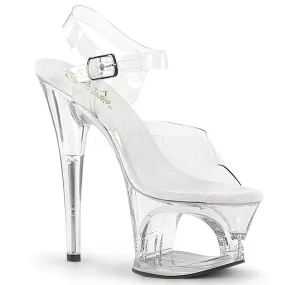 Moon-708 Clear, 7" Heel