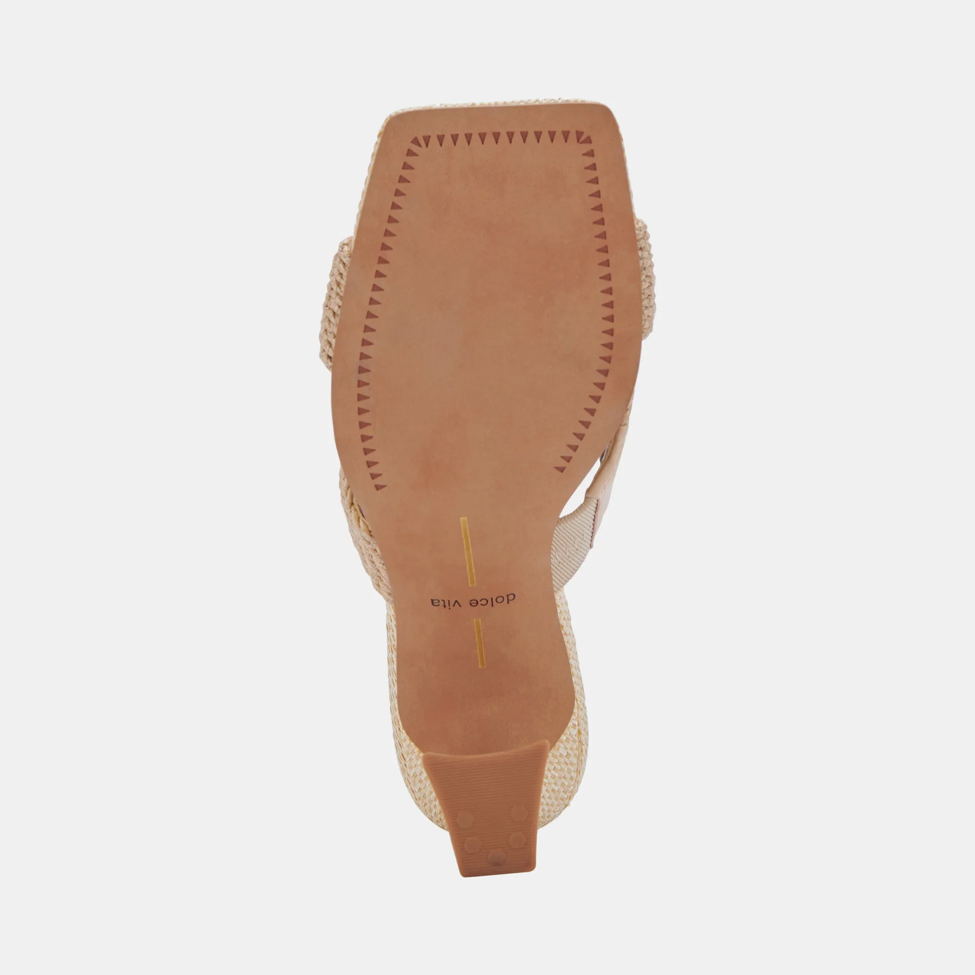 NITRO WIDE HEELS LT NATURAL RAFFIA