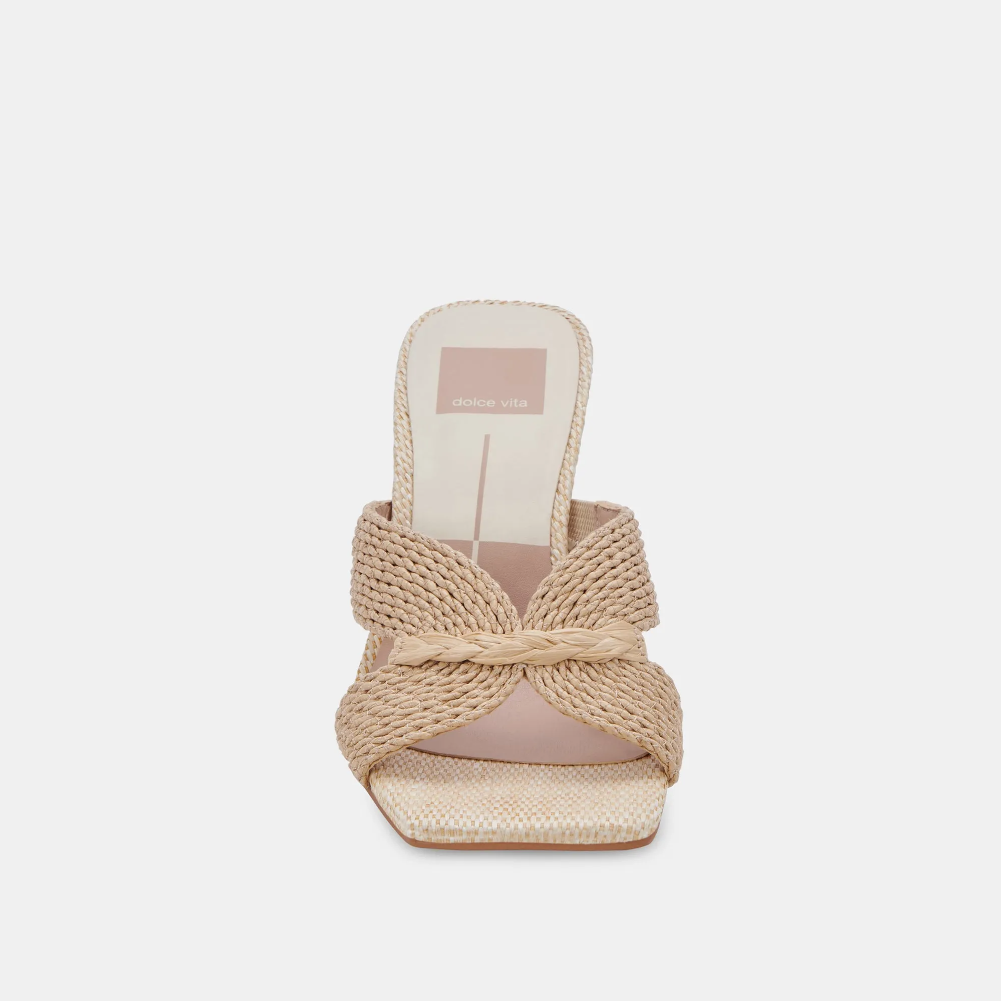 NITRO WIDE HEELS LT NATURAL RAFFIA