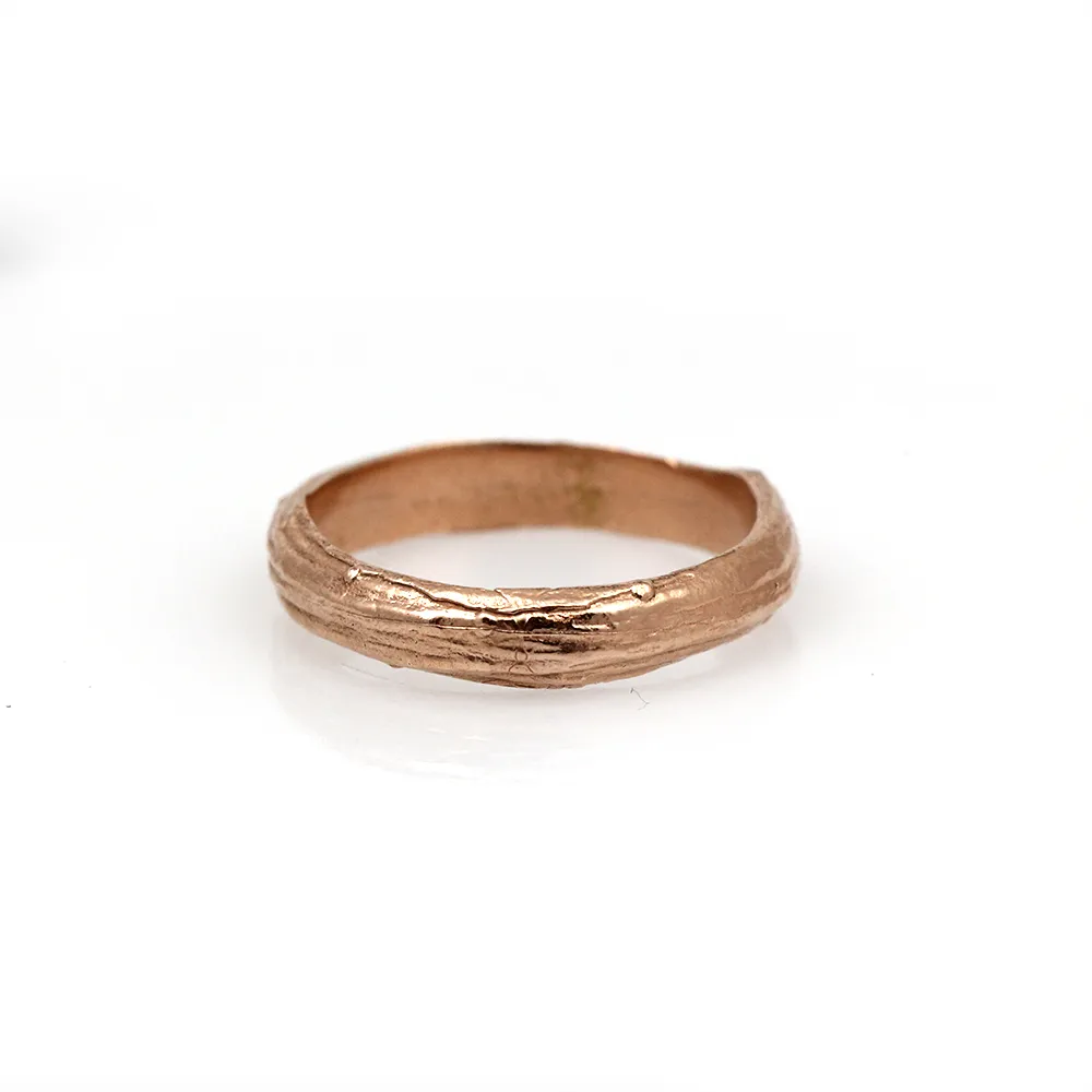Pippa Jayne Designs 14K Rose Gold Branch Wedding Band