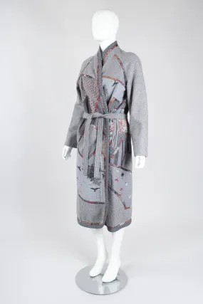 Quilted Patchwork Felt Duster Robe