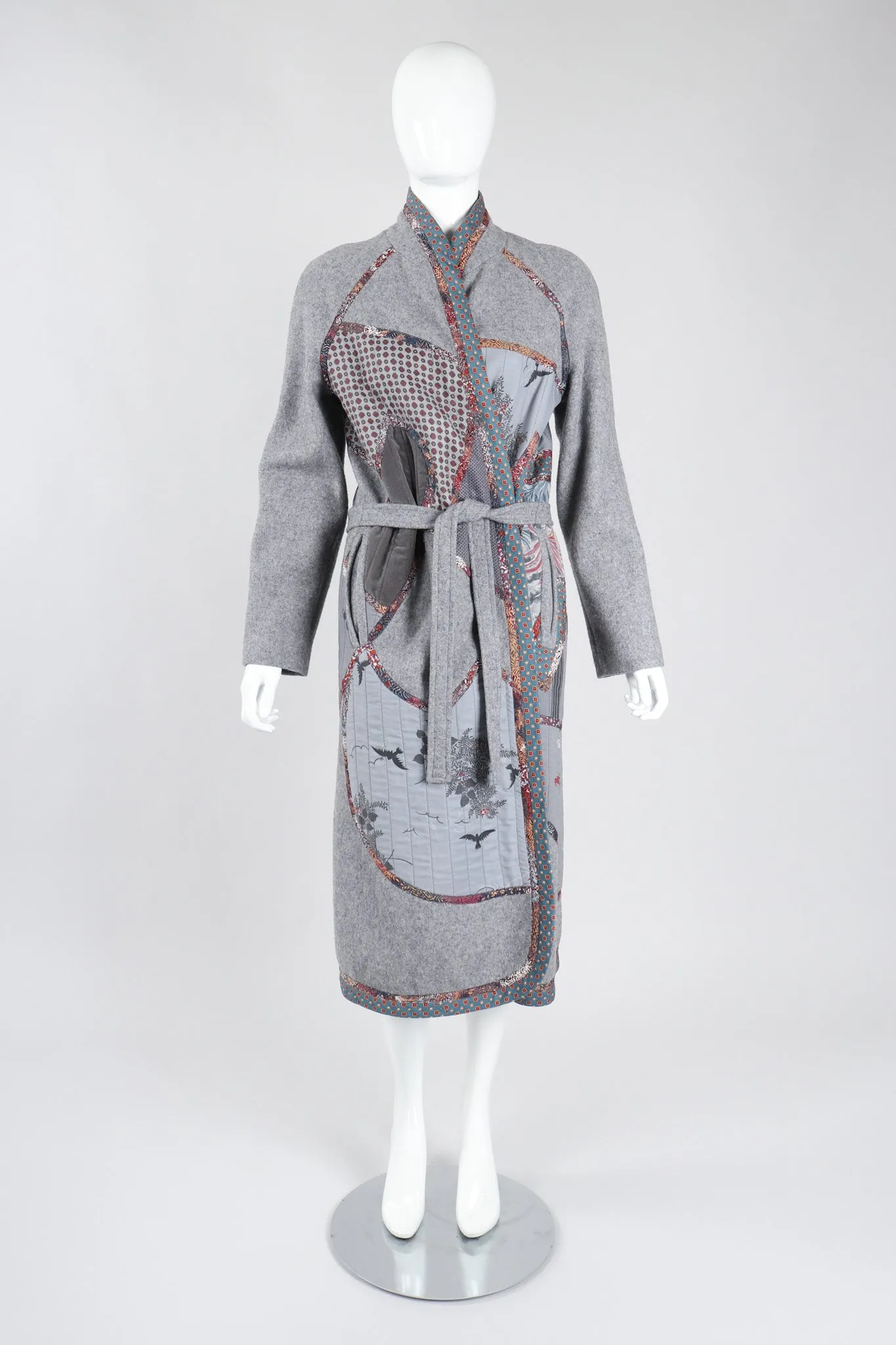 Quilted Patchwork Felt Duster Robe