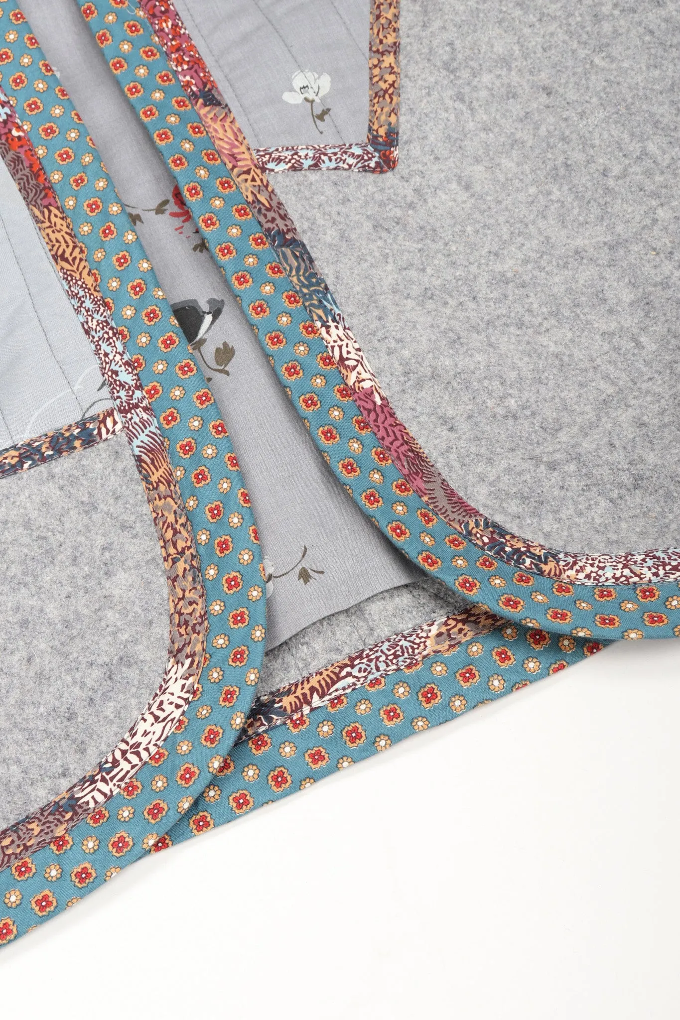 Quilted Patchwork Felt Duster Robe