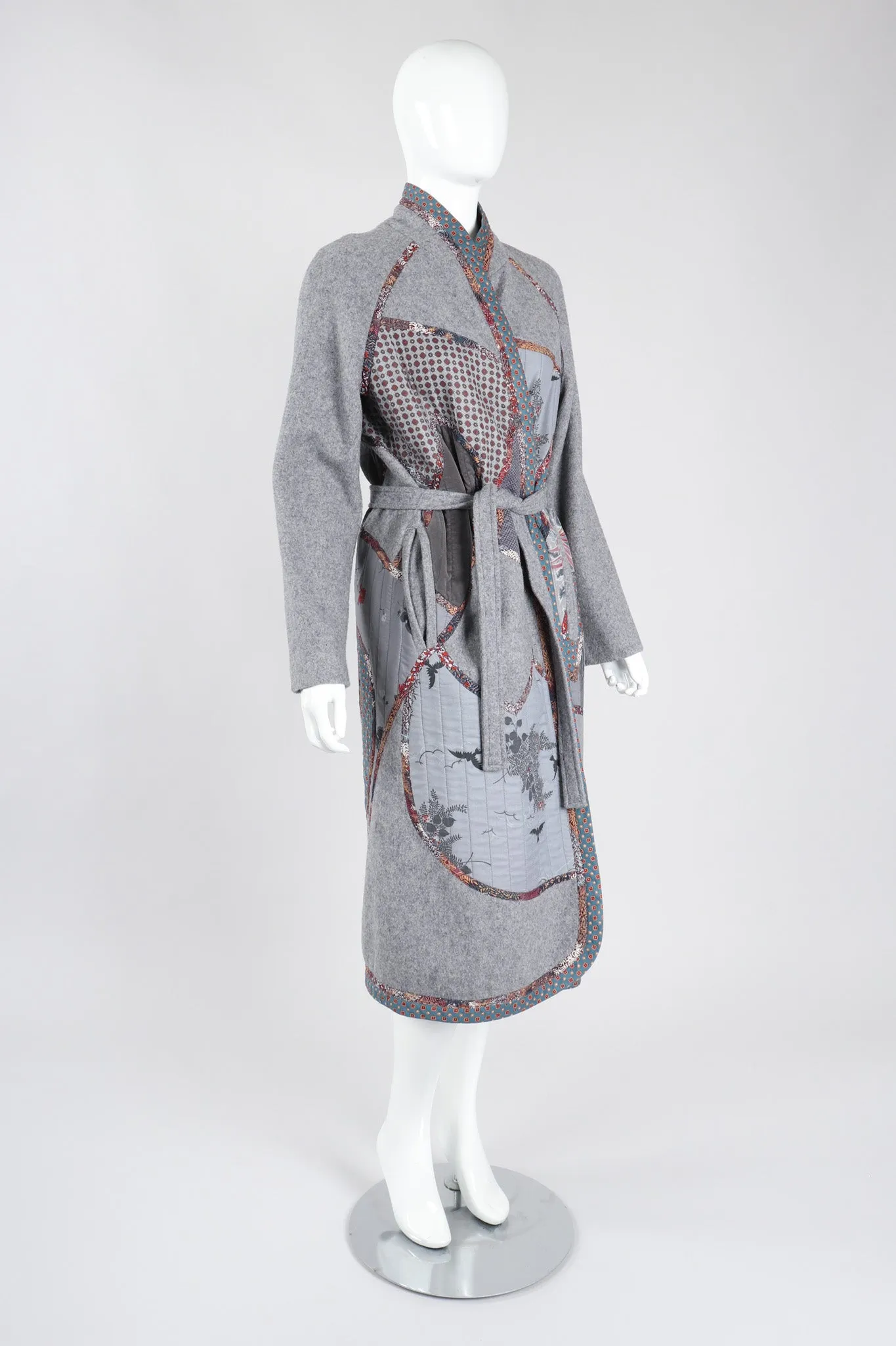 Quilted Patchwork Felt Duster Robe