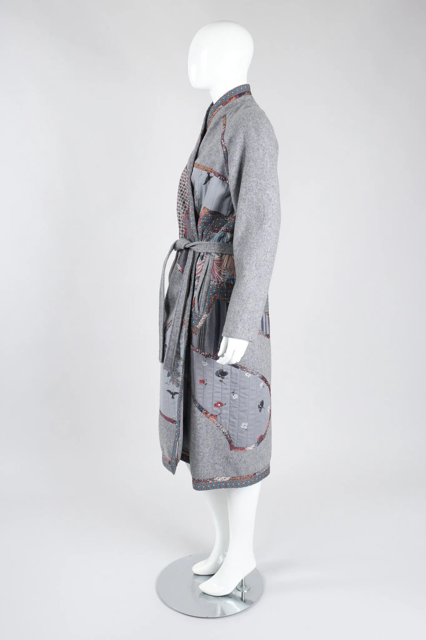 Quilted Patchwork Felt Duster Robe