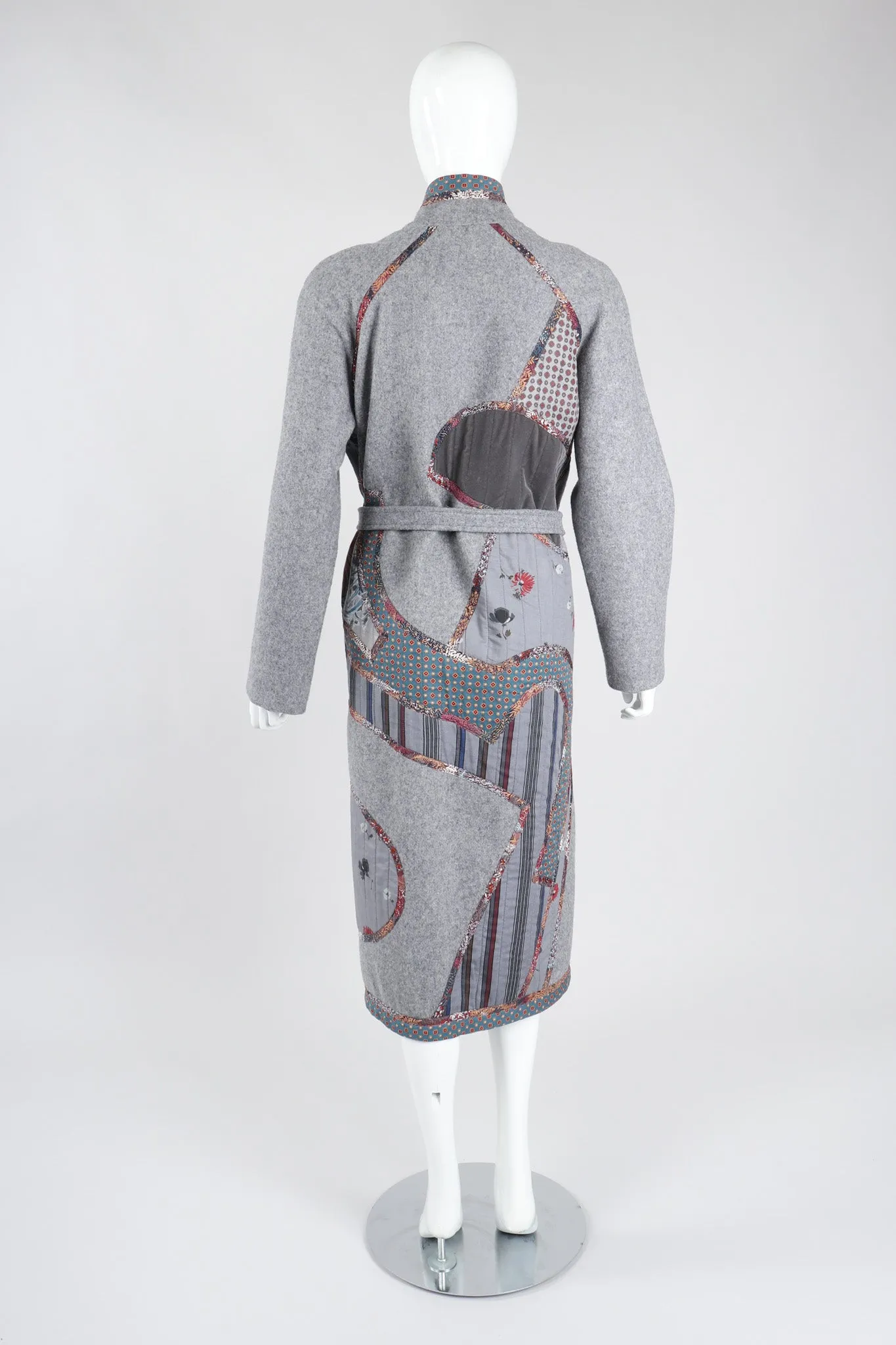 Quilted Patchwork Felt Duster Robe