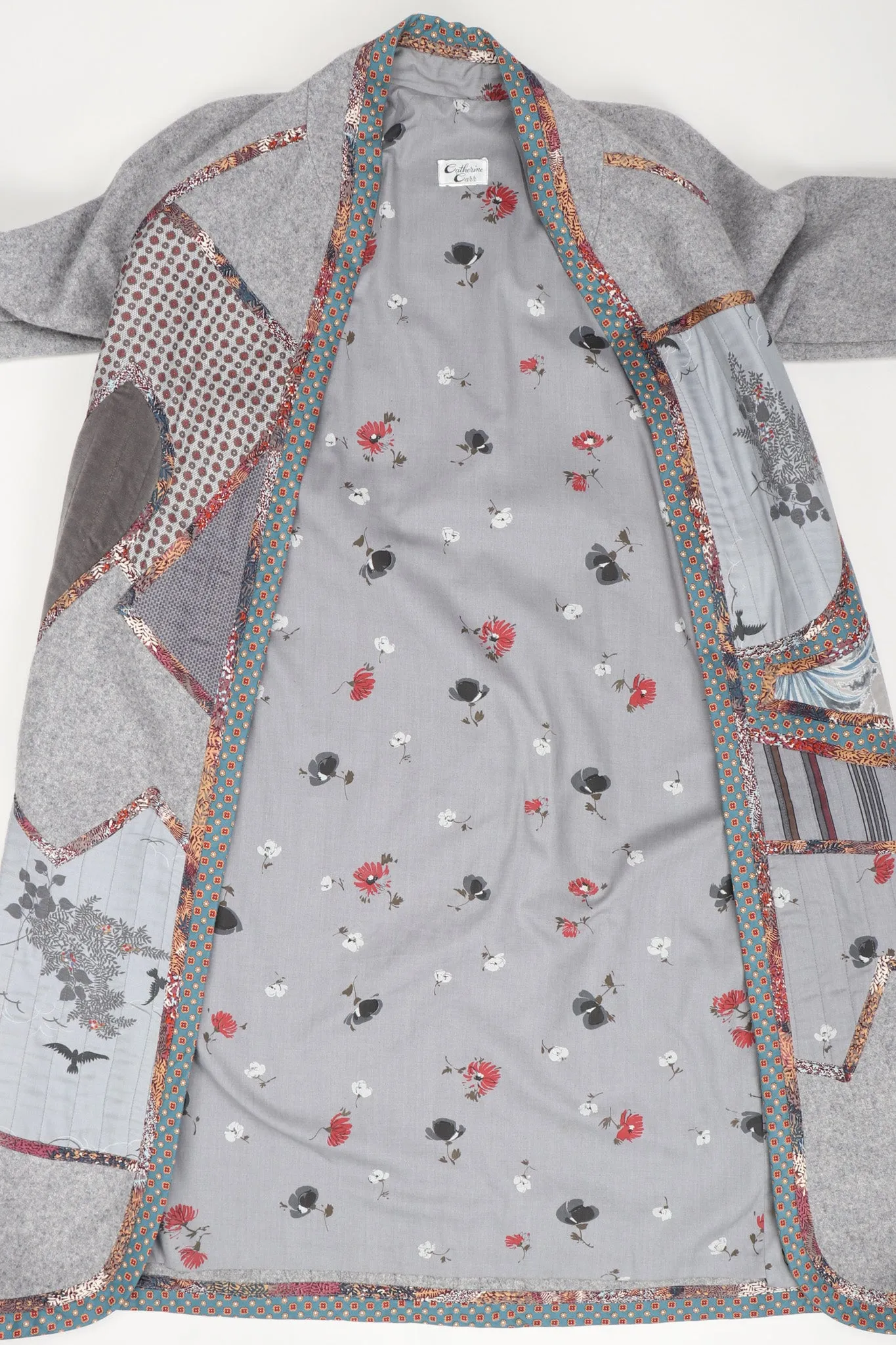 Quilted Patchwork Felt Duster Robe