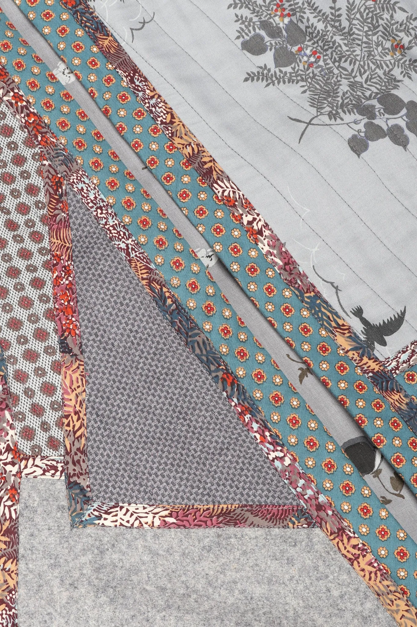Quilted Patchwork Felt Duster Robe