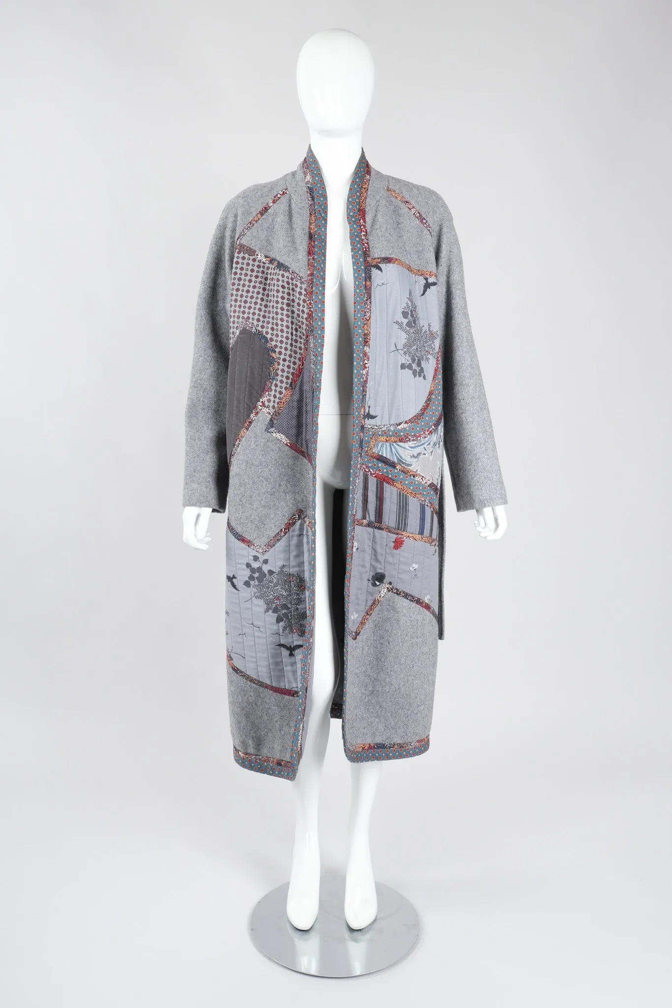 Quilted Patchwork Felt Duster Robe