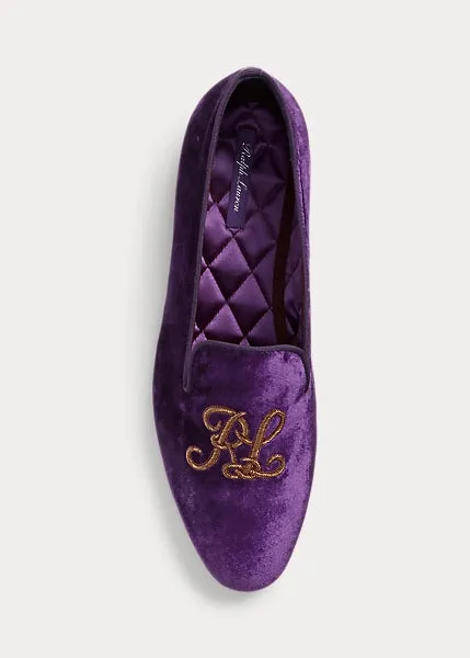 Ralph Lauren Collection - Alonzo Bullion Velvet Slipper
