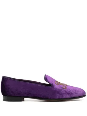 Ralph Lauren Collection - Alonzo Bullion Velvet Slipper