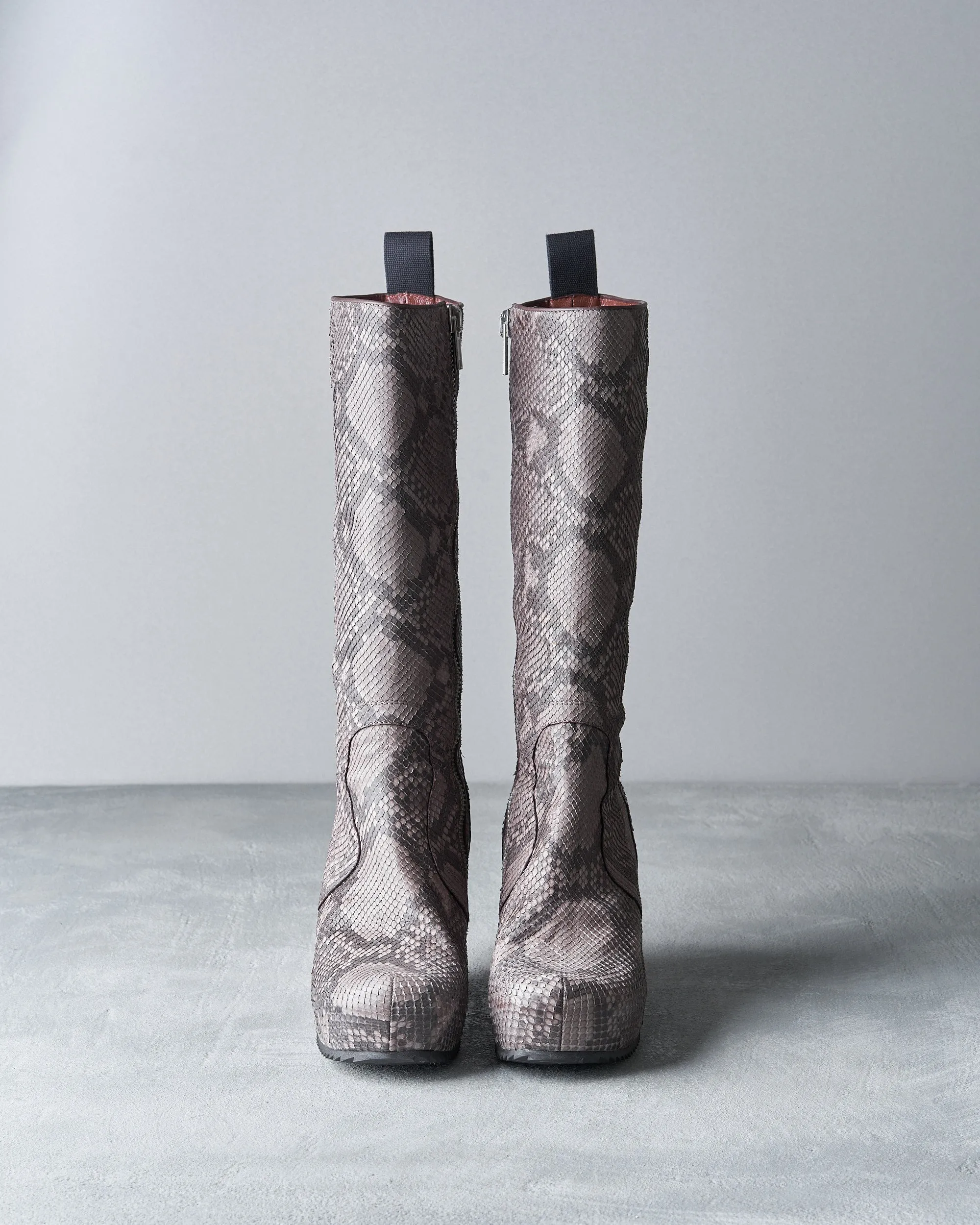 Rick Owens Gleam FW 2010 Python wedge boot
