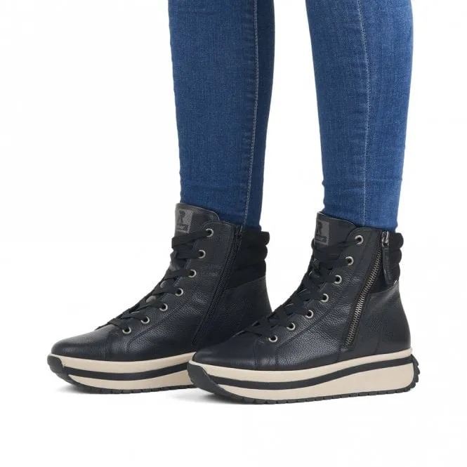 Rieker Womens Boot W0962-00 Evolution Black
