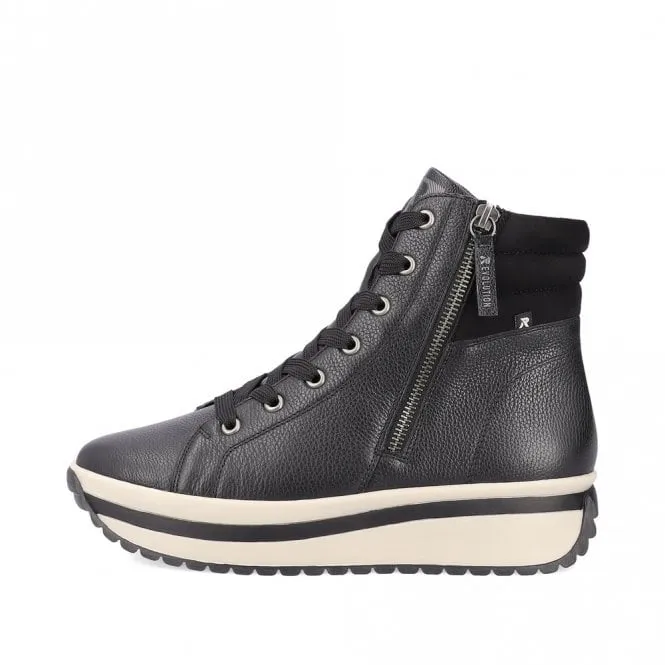 Rieker Womens Boot W0962-00 Evolution Black