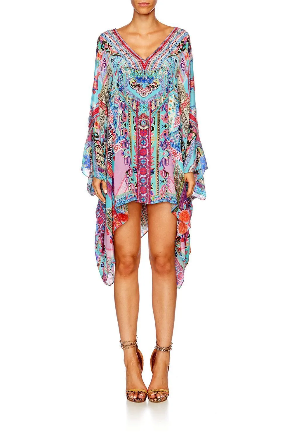 SPLIT SHOULDER SHORT KAFTAN FESTIVAL FRIENDS