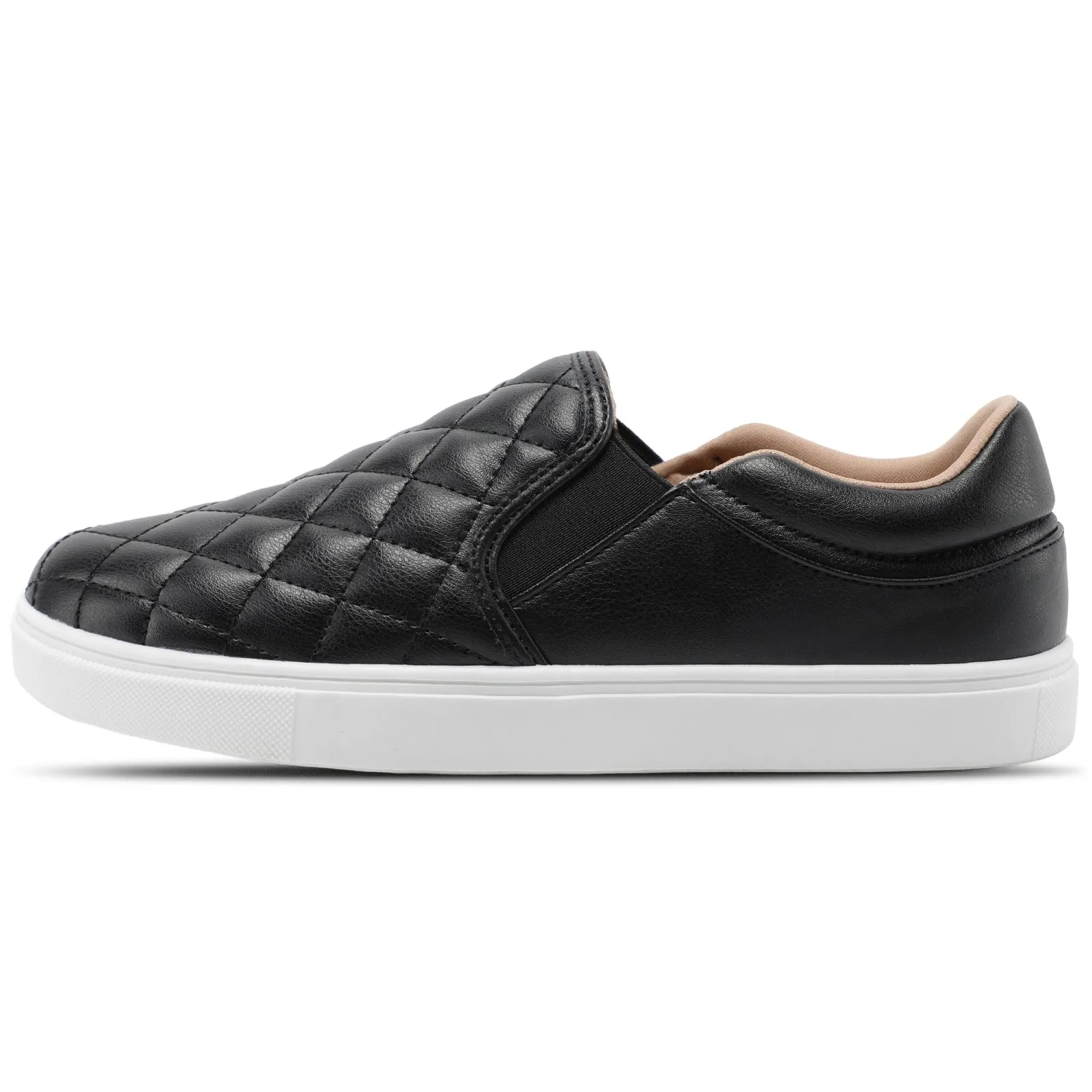 STQ Slip On Shoes for Women Fashion Sneakers Elees Quilted 2.0 Comfort Casual Fall Loafers