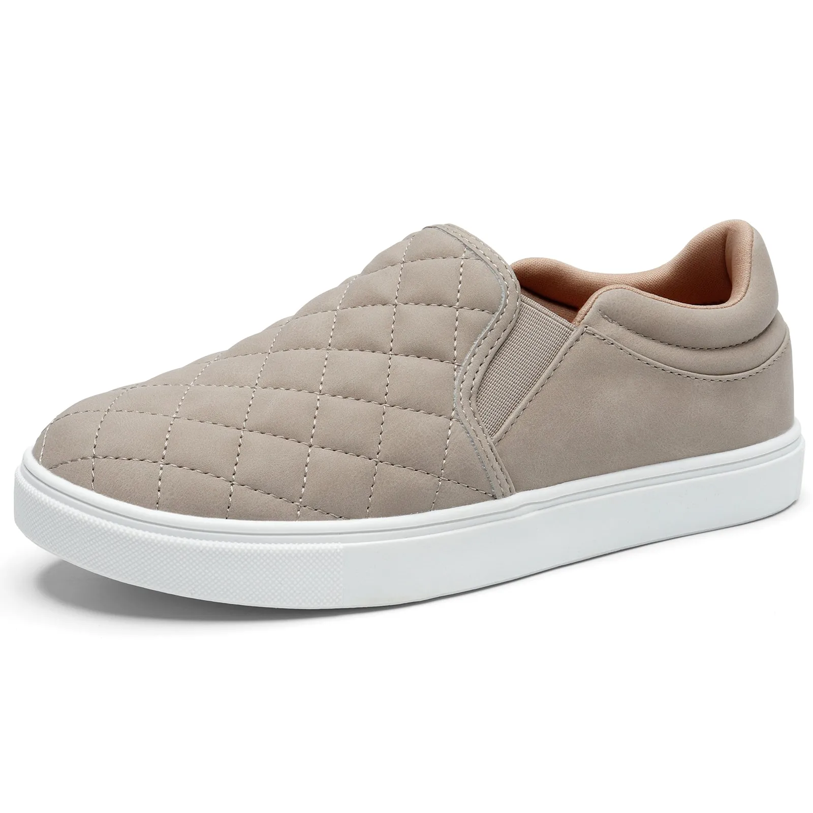STQ Slip On Shoes for Women Fashion Sneakers Elees Quilted 2.0 Comfort Casual Fall Loafers