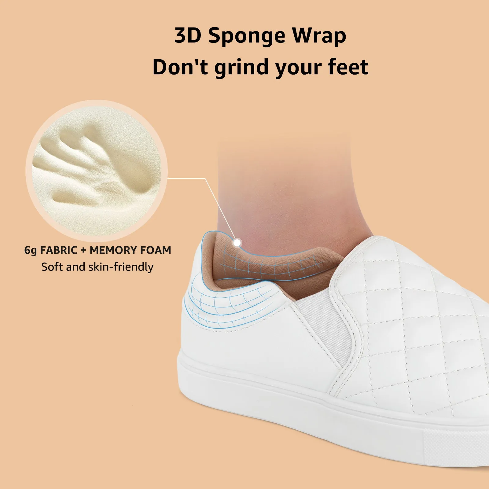 STQ Slip On Shoes for Women Fashion Sneakers Elees Quilted 2.0 Comfort Casual Fall Loafers