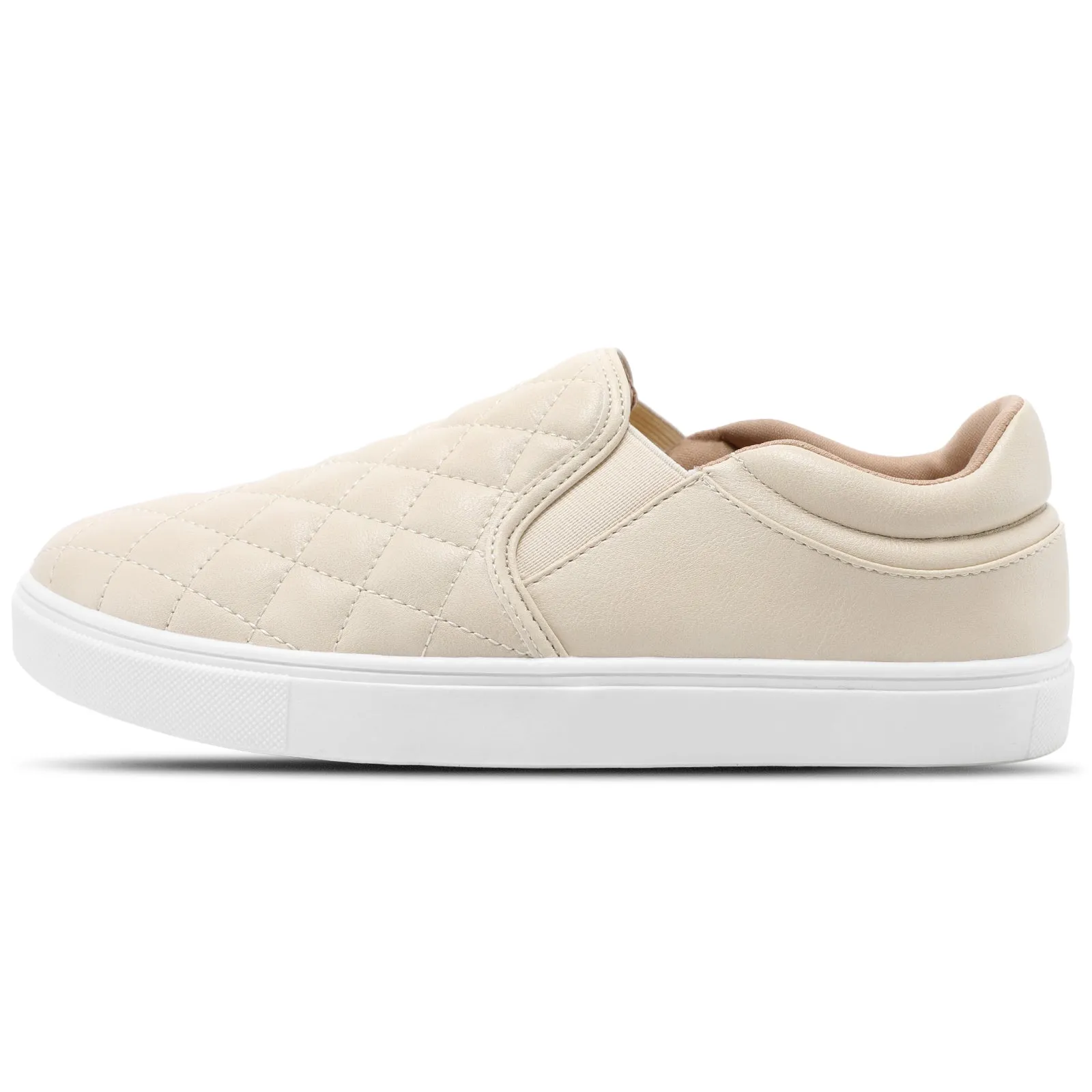 STQ Slip On Shoes for Women Fashion Sneakers Elees Quilted 2.0 Comfort Casual Fall Loafers