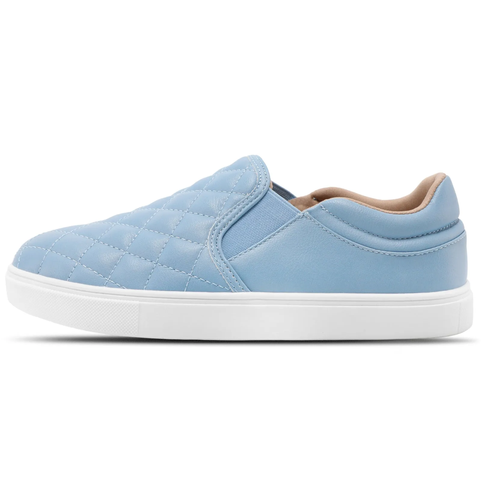 STQ Slip On Shoes for Women Fashion Sneakers Elees Quilted 2.0 Comfort Casual Fall Loafers