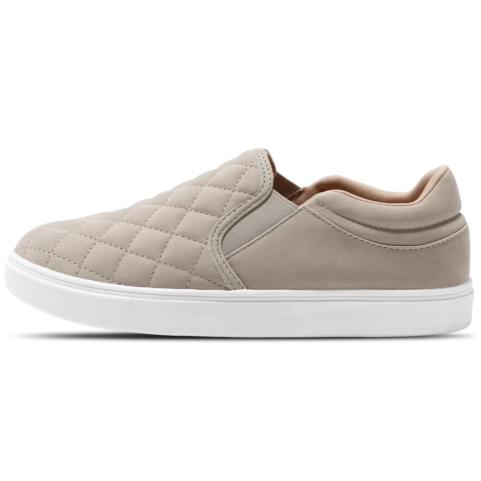 STQ Slip On Shoes for Women Fashion Sneakers Elees Quilted 2.0 Comfort Casual Fall Loafers
