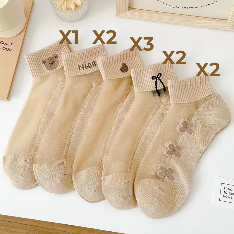 Summer SpecialsWomen's Breathable Mesh Patchwork Ankle Socks