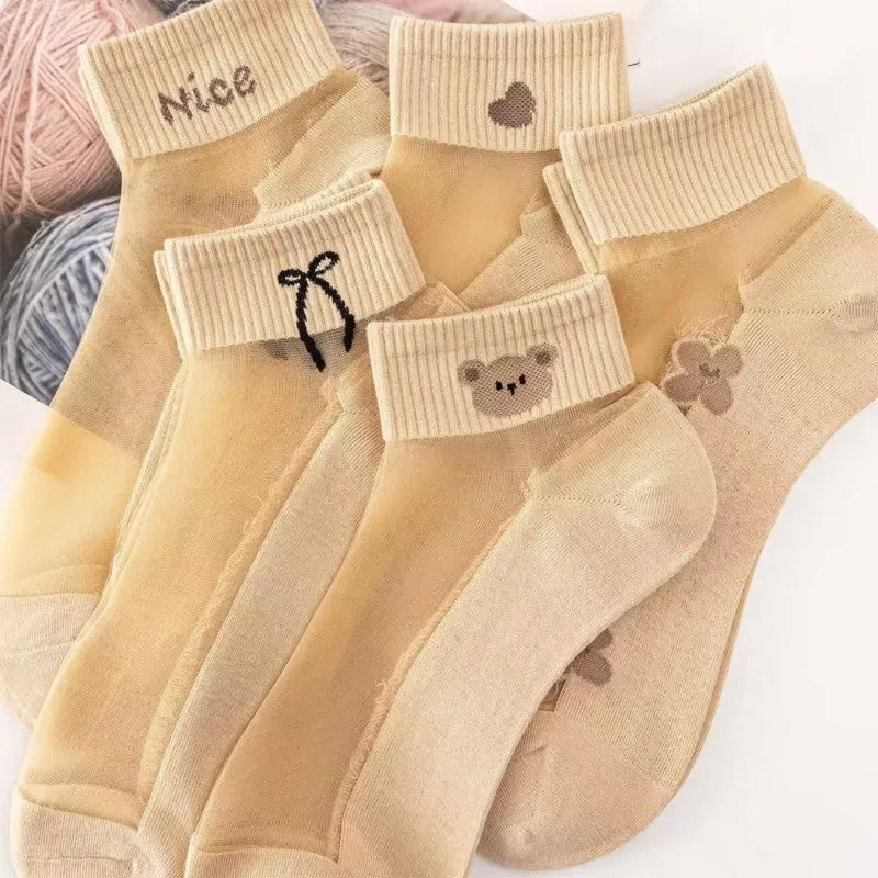 Summer SpecialsWomen's Breathable Mesh Patchwork Ankle Socks