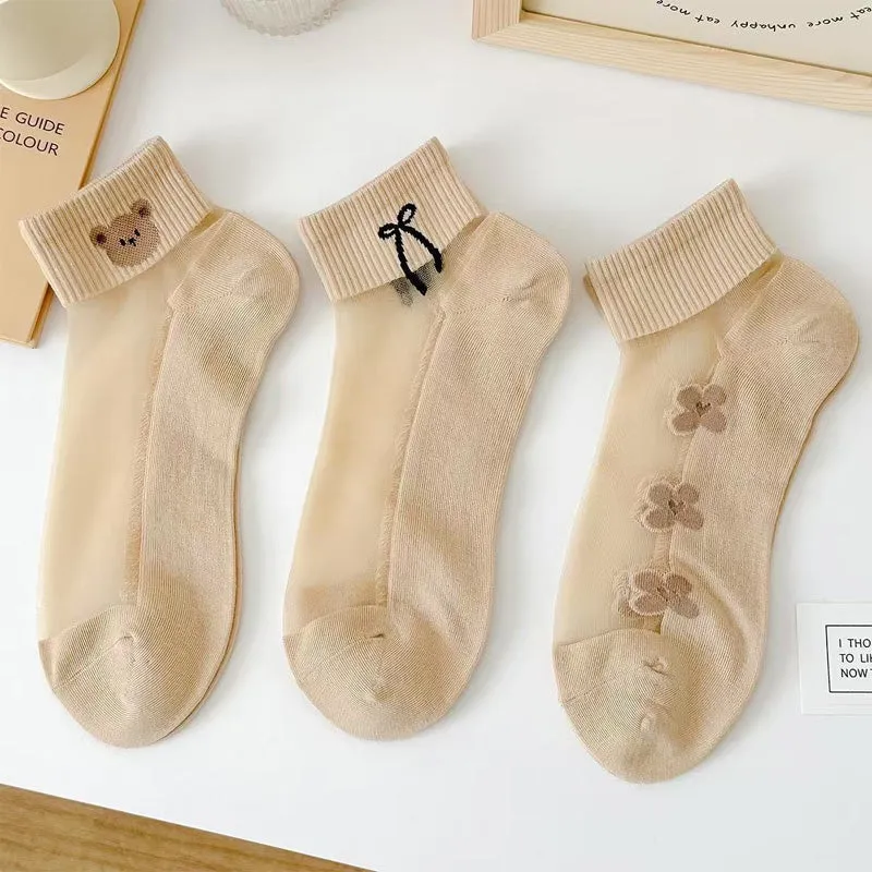 Summer SpecialsWomen's Breathable Mesh Patchwork Ankle Socks